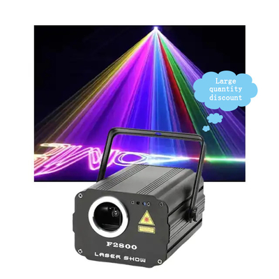 RGB 애니메이션 레이저 빔 라이트 1800mw 1.8w DMX512 결혼식 무대 제어